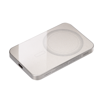 Внешний аккумулятор Artex PD 5000mAh с функцией беспроводной зарядки 15W, титановый фото 