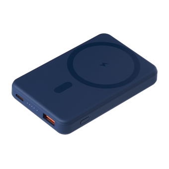 Внешний аккумулятор Largo PD 5000mAh с функцией беспроводной зарядки 15W, синий фото  Внешний аккумулятор Largo PD 5000mAh с функцией беспроводной зарядки 15W, синий фото