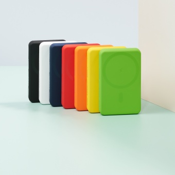 Внешний аккумулятор Largo PD 5000mAh с функцией беспроводной зарядки 15W, синий фото 