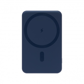 Внешний аккумулятор Largo PD 5000mAh с функцией беспроводной зарядки 15W, синий фото 
