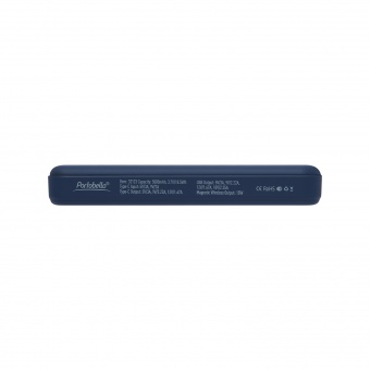 Внешний аккумулятор Largo PD 5000mAh с функцией беспроводной зарядки 15W, синий фото 