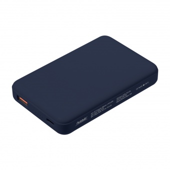 Внешний аккумулятор Largo PD 5000mAh с функцией беспроводной зарядки 15W, синий фото 