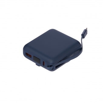 Внешний аккумулятор с подсветкой Ritter PD 10000mAh с функцией беспроводной зарядки 15W, синий фото 