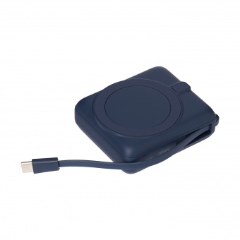 Внешний аккумулятор с подсветкой Ritter PD 10000mAh с функцией беспроводной зарядки 15W, синий фото 