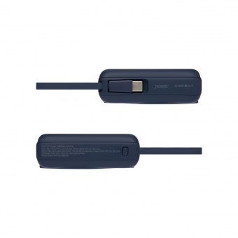 Внешний аккумулятор с подсветкой Ritter PD 10000mAh с функцией беспроводной зарядки 15W, синий фото 