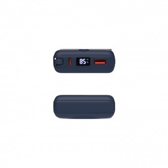 Внешний аккумулятор с подсветкой Ritter PD 10000mAh с функцией беспроводной зарядки 15W, синий фото 