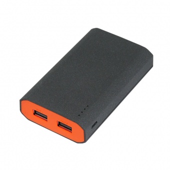 Внешний аккумулятор, Stone Island PB, 7800 mAh, т.-серый/оранжевый, подарочная упаковка фото 