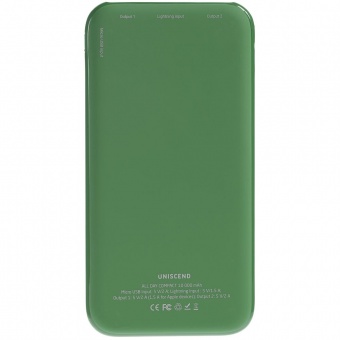 Внешний аккумулятор Uniscend All Day Compact 10000 мАч, зеленый фото 