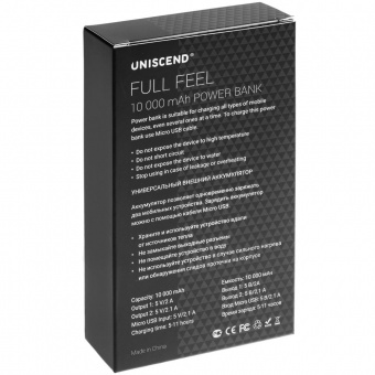 Внешний аккумулятор Uniscend Full Feel 10000 мАч, белый фото 