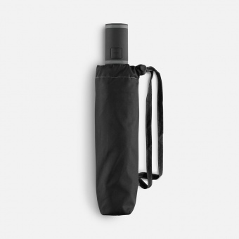 Зонт складной AOC Mini с цветными спицами, серый фото 