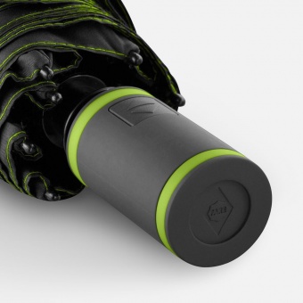 Зонт складной AOC Mini с цветными спицами, зеленое яблоко фото 