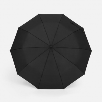 Зонт складной Cloudburst в подарочной упаковке, черный фото 