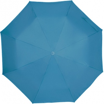 Зонт складной Silverlake, голубой с серебристым фото 