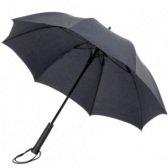 Зонт-трость rainVestment, темно-синий меланж фото 