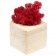 Декоративная композиция GreenBox Wooden Cube, красный фото 1