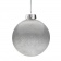 Елочный шар Finery Gloss, 10 см, глянцевый серебристый с глиттером фото 3
