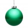 Елочный шар Finery Gloss, 10 см, глянцевый зеленый фото 3