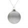 Елочный шар Finery Gloss, 8 см, глянцевый серебристый с глиттером фото 1