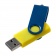 Флешка Twist Color, желтая с синим, 16 Гб фото 1