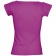 Футболка женская Melrose 150 с глубоким вырезом, ярко-розовая (фуксия) фото 3