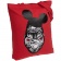 Холщовая сумка Monkey Mouse, красная фото 1