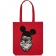 Холщовая сумка Monkey Mouse, красная фото 2