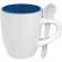 Кофейная кружка Pairy с ложкой, синяя с белой фото 4