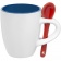 Кофейная кружка Pairy с ложкой, синяя с красной фото 2