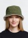 Панама Bucket двусторонняя утепленная, хаки с бежевым фото 9