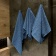 Полотенце махровое «Флора», среднее, синее фото 5