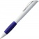Ручка шариковая Grip, белая (молочная) с синим фото 8