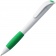 Ручка шариковая Grip, белая с зеленым фото 5