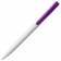 Ручка шариковая Pin, белая с фиолетовым фото 4