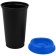Стакан с крышкой Color Cap Black, черный с синим фото 1