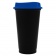 Стакан с крышкой Color Cap Black, черный с синим фото 2
